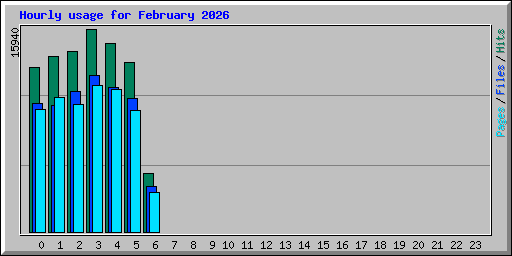 Hourly usage for February 2026