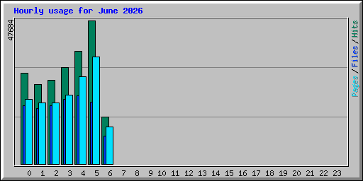 Hourly usage for June 2026