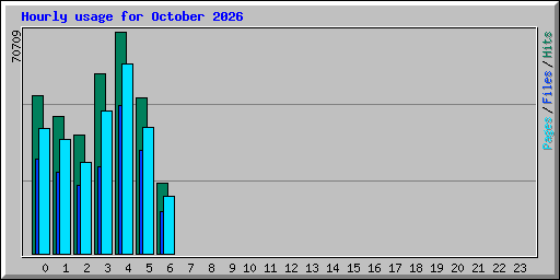 Hourly usage for October 2026